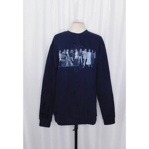 TAYLOR SWIFT Midnights Eras Navy Blue Crewneck Sweatshirt Pullover Concert Music